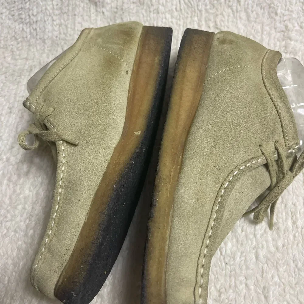 Clarks Originals Chukka Men's Casual Suede Khaki Shoes SZ11